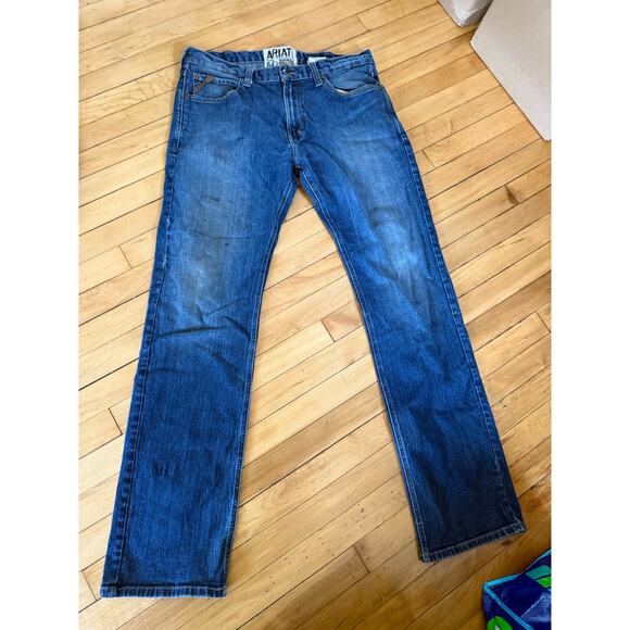 Ariat denim M7 Rocker Straight blue jean - Picture 1 of 9